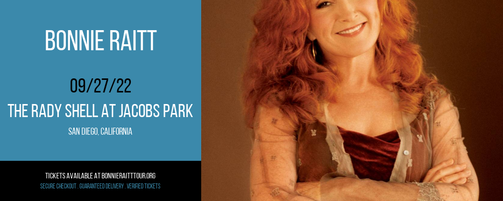 Bonnie Raitt at Bonnie Raitt Tour tickets Bonnie Raitt at Bonnie Raitt Tour