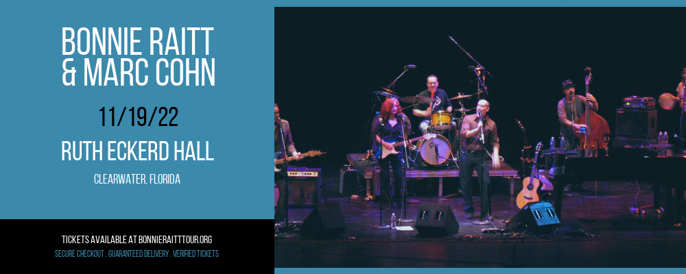 Bonnie Raitt & Marc Cohn at Bonnie Raitt Tour tickets Bonnie Raitt & Marc Cohn at Bonnie Raitt Tour