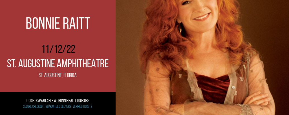 Bonnie Raitt at Bonnie Raitt Tour tickets Bonnie Raitt at Bonnie Raitt Tour